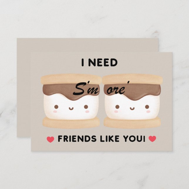 Children Valentine "S'more Friends Like You" (Front/Back)