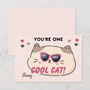 Children Valentine "You're One Cool Cat"