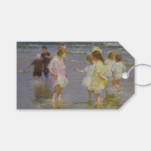 Children Wading on the Beach (by E.H. Potthast) Gift Tags