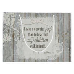 Children Walk in Truth - 3 John 1:4 Large Gift Bag