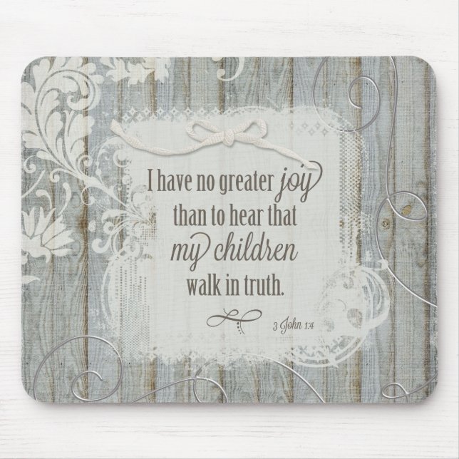 Children Walk in Truth - 3 John 1:4 Mouse Mat (Front)