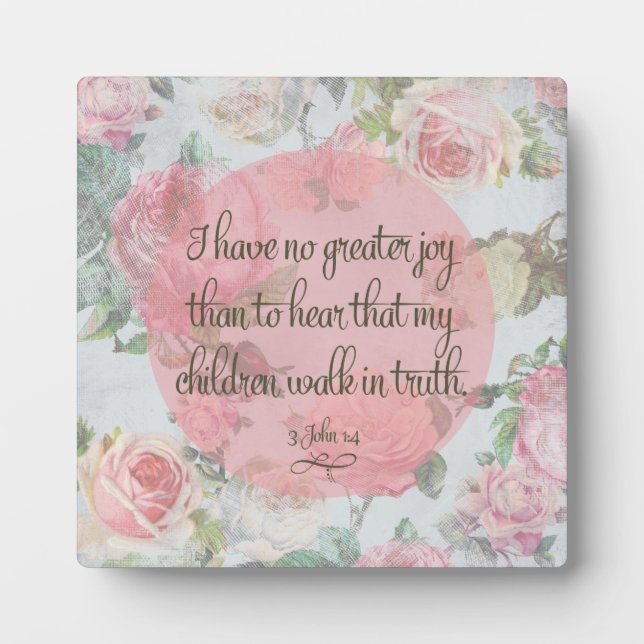 Children Walk in Truth Plaque (Front)