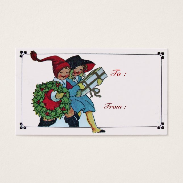 CHILDREN WITH CHRISTMAS GIFTS (Front)