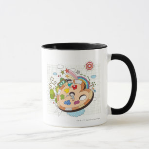 Children with paintbrushes mug
