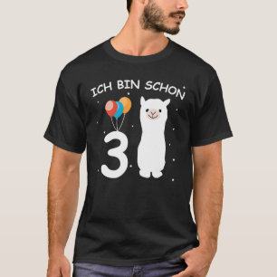 Children's 3rd Birthday Girl Ich bin schon 3 Years T-Shirt