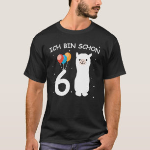 Children's 6th Birthday Girl Ich bin schon 6 Years T-Shirt