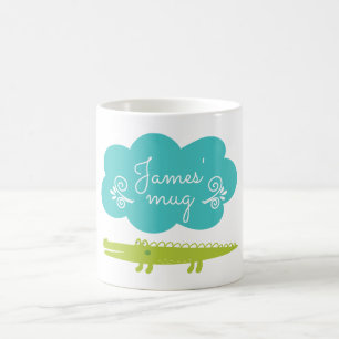Children's Alligator Personalised Mug