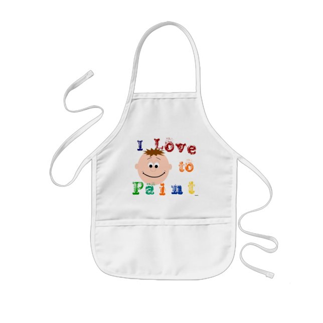 Childrens Animated Face Painting Apron (Front)