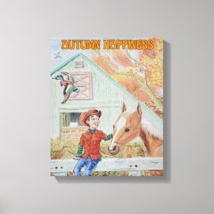 Children's Autumn Canvas Print
