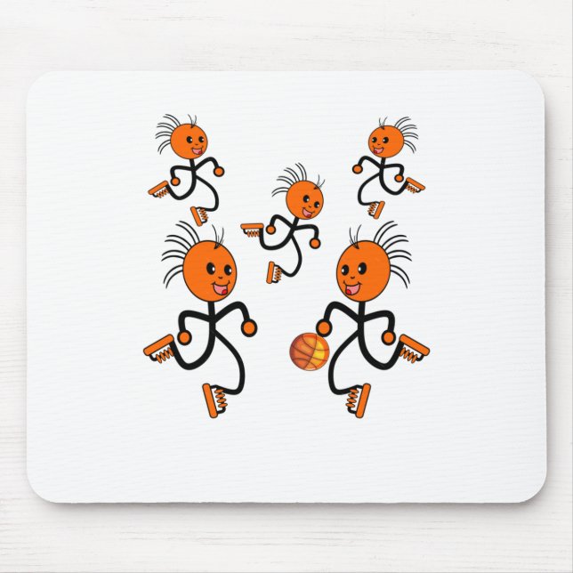 Children's Basketball Team  Mouse Mat (Front)