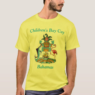 Children's Bay Cay, Bahamas with Coat of Arms T-Shirt