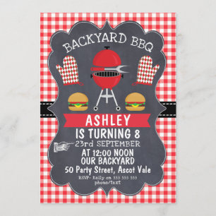 Children's BBQ Birthday Invitation
