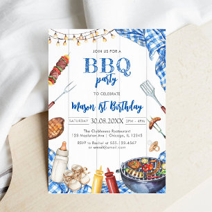 Children's BBQ Birthday Invitation