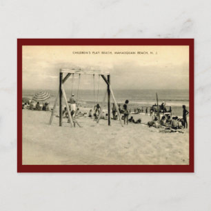 Children's Beach, Manasquan, New Jersey Vintage Postcard