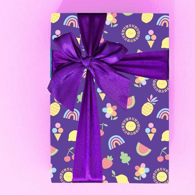 Children's Birthday Wrapping Paper, Summer Fun Wrapping Paper Sheet (Creator Uploaded)