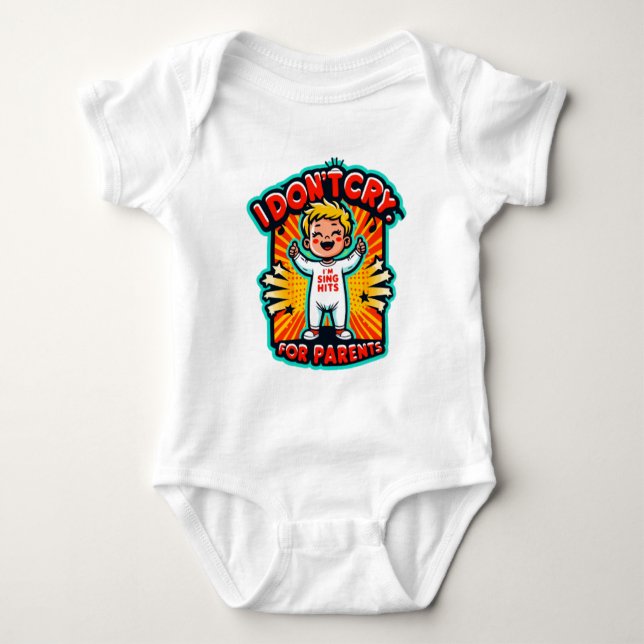 Children's bodysuit with a funny inscription (Front)