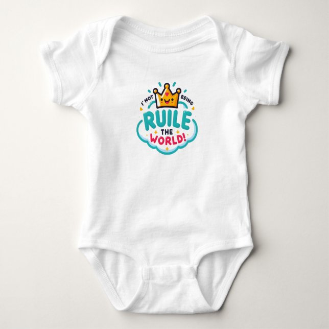 Children's bodysuit with a funny inscription (Front)