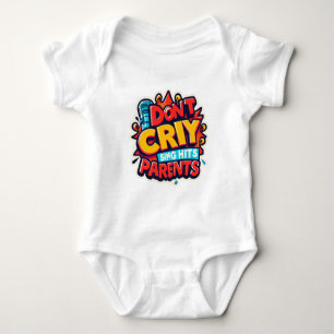 Children's bodysuit with a funny inscription