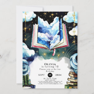 Children's Boho Whimsical Storybook Birthday Invitation