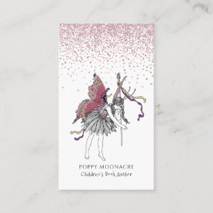 Children's Book Author Fairy Glitter Business Card
