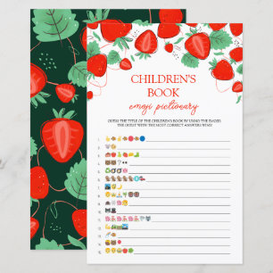 Children's Book Emoji Pictionary Game Sweet Berry