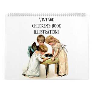 Children's Book Illustrations - Nursery Decor Calendar