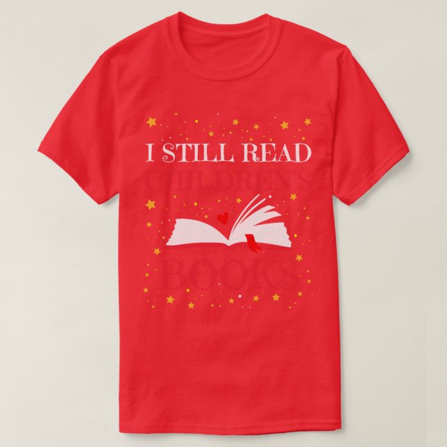 Childrens Book Reading Reader T-Shirt (Design Front)