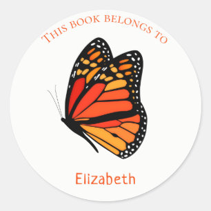 children's book stickers with Monarch Butterfly