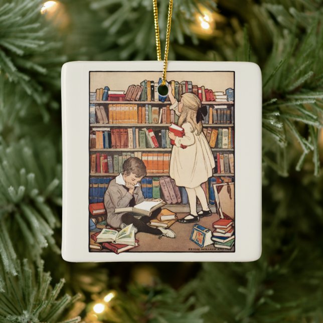 Children's Book Week by Jessie Willcox Smith Ceramic Ornament (Tree)