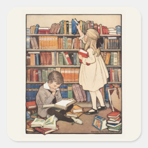 Children's Book Week by Jessie Willcox Smith Square Sticker