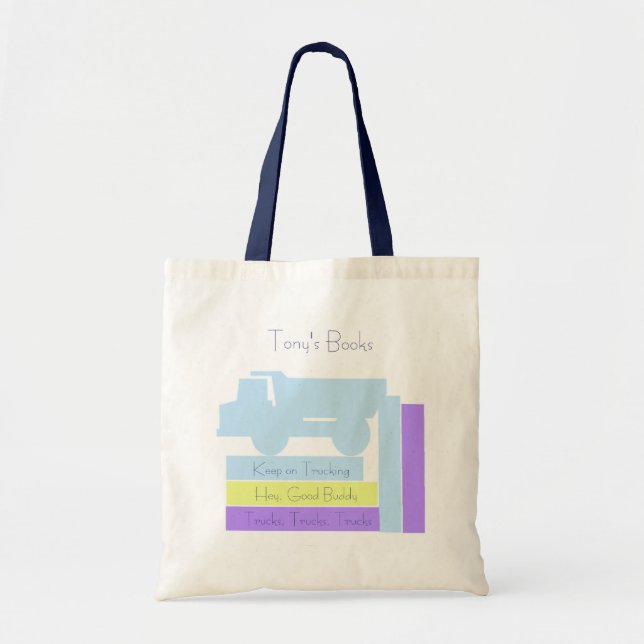 Children's Books and Truck Tote Bag (Front)