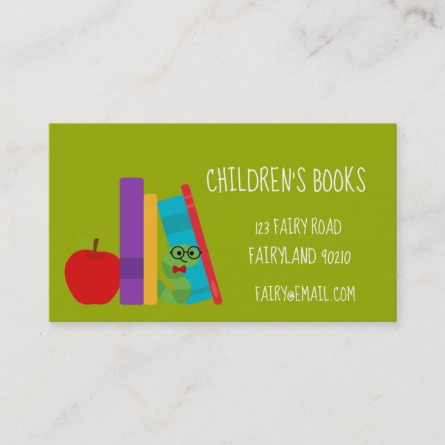 Children's books Children's bookshop and toys Business Card (Front)