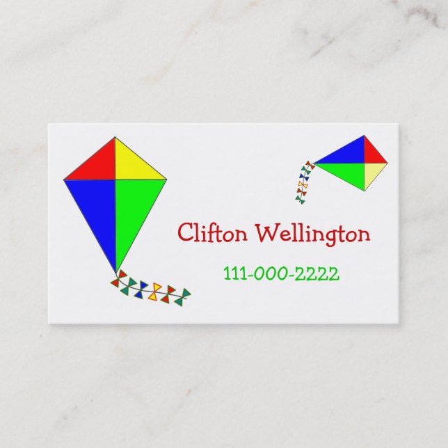 Childrens Calling Card / enclosure card (Front)