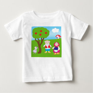 children's cartoon picture in the style of a Russi Baby T-Shirt