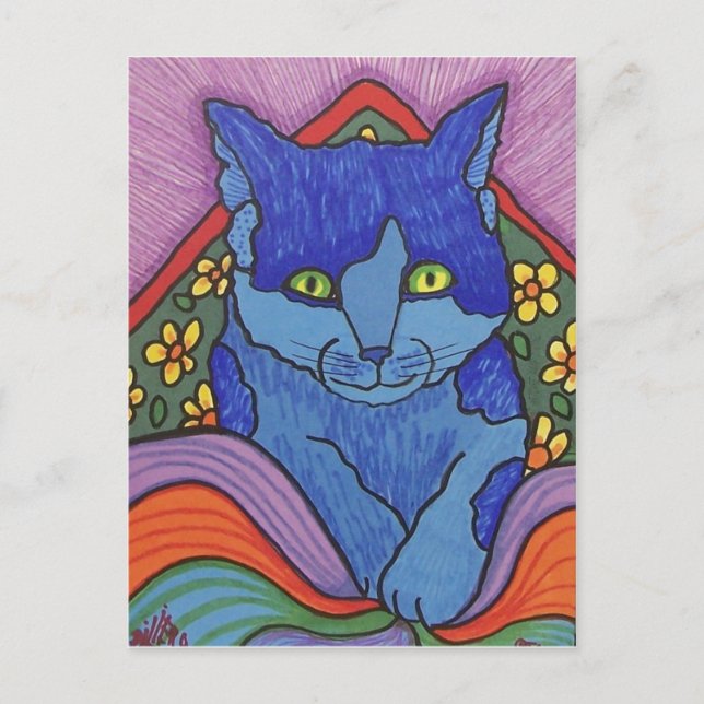 Children's Cat by Piliero Postcard (Front)