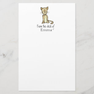 Children's Cat Stationary personalised Stationery