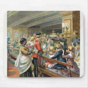 Children's Christmas Dinner at Sea Mouse Mat