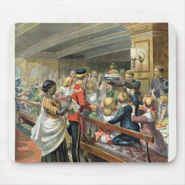 Children's Christmas Dinner at Sea Mouse Mat (Front)