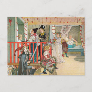 Children's Christmas Parade Holiday Postcard