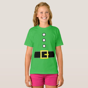 Children's Christmas SANTA'S ELF SUIT COSTUME T-Sh T-Shirt