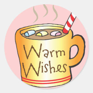 Children's Christmas Stickers Warm Wishes