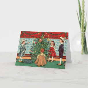 Childrens' Christmas Vintage Card 