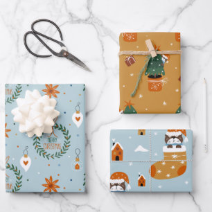 Childrens Christmas Wrapping Paper Sheet