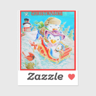 CHILDREN'S CHRISTMASING STICKER 