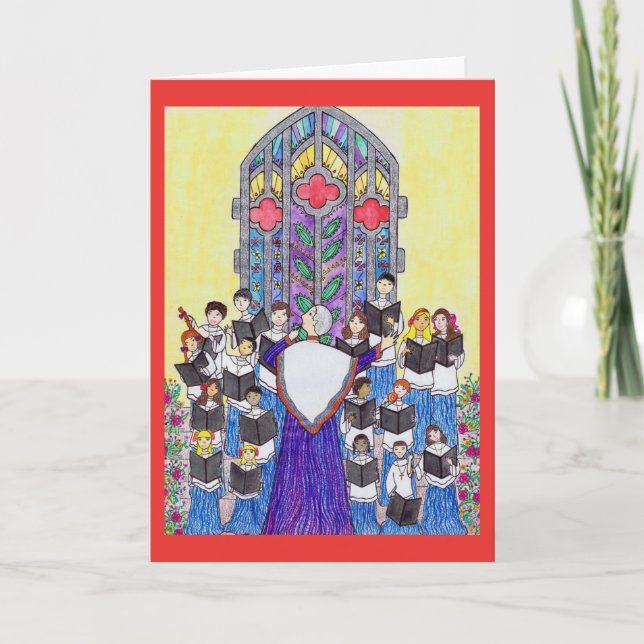 Children's Church Choir Greeting Card (Front)