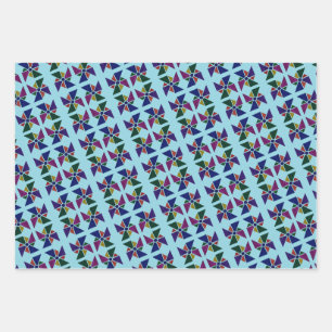 Children's Colourful Whirly Fan Gift Wrap