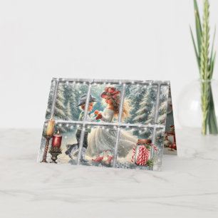 Children's Cowboy Christmas Waltz Christmas Card