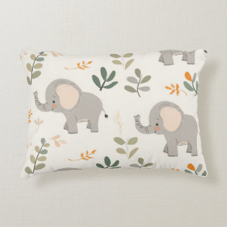 Children's Cushion with Elephants - Decorative Cus
