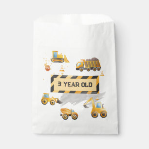 Childrens Cute Construction Birthday  Favour Bags