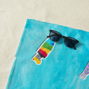 Children's Day Koinobori beach towel